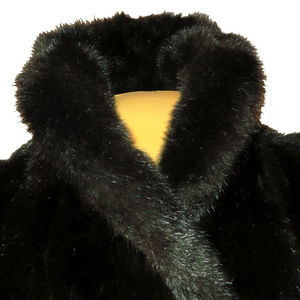 Plush Faux Fur Jacket Looks+Feels Real EUC M - XL